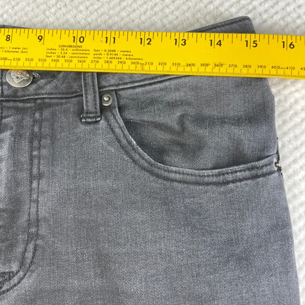 Ed Hardy Tiger Embroidered Flared Jeans Black Denim Y2K WEHD8400-1 Mens 30 - Picture 8 of 9
